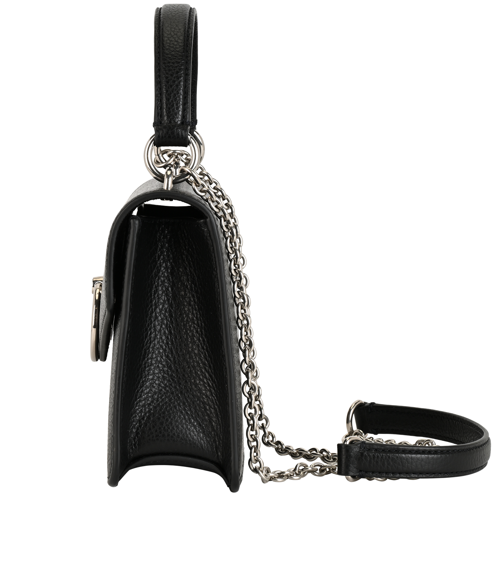 Small Amberley Crossbody, &pound;350, Handbags, Black, Leather, Bottom view